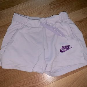 Purple nike athletic shorts